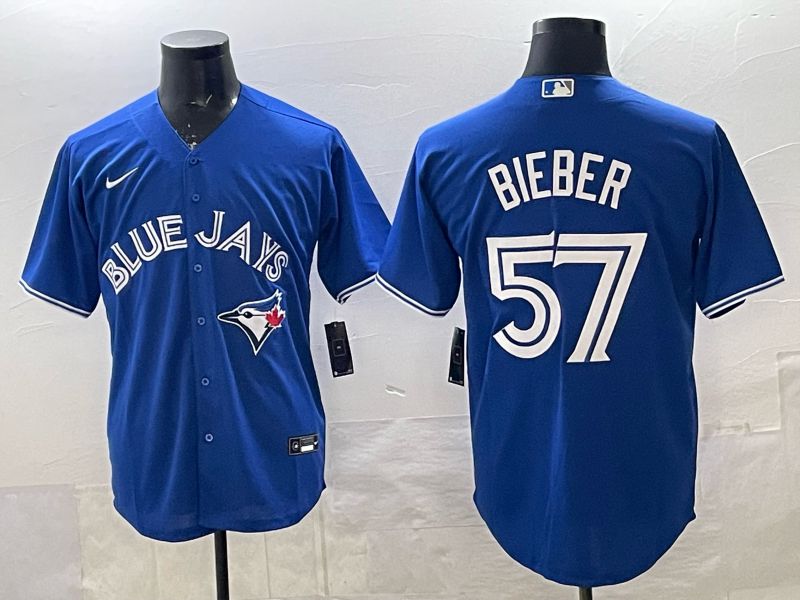 Men Toronto Blue Jays #57 Bieber Blue 2026 Nike Game MLB Jersey 001->toronto blue jays->MLB Jersey
